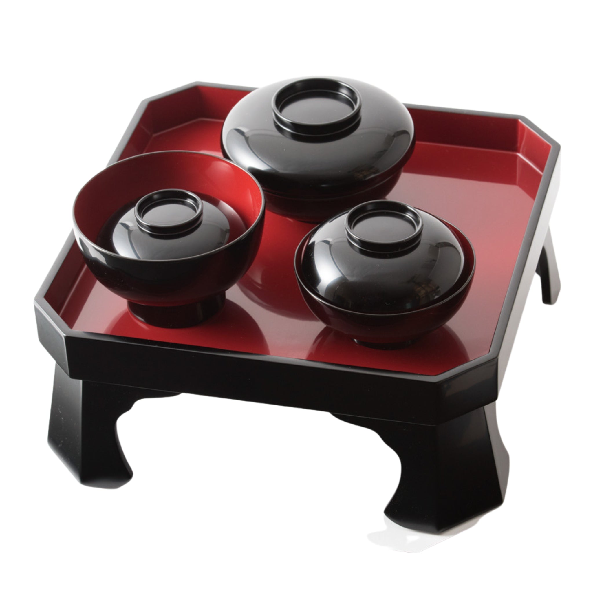 輪島塗 | お喰い初め膳 女子用 | 黒 | 大藤漆器店