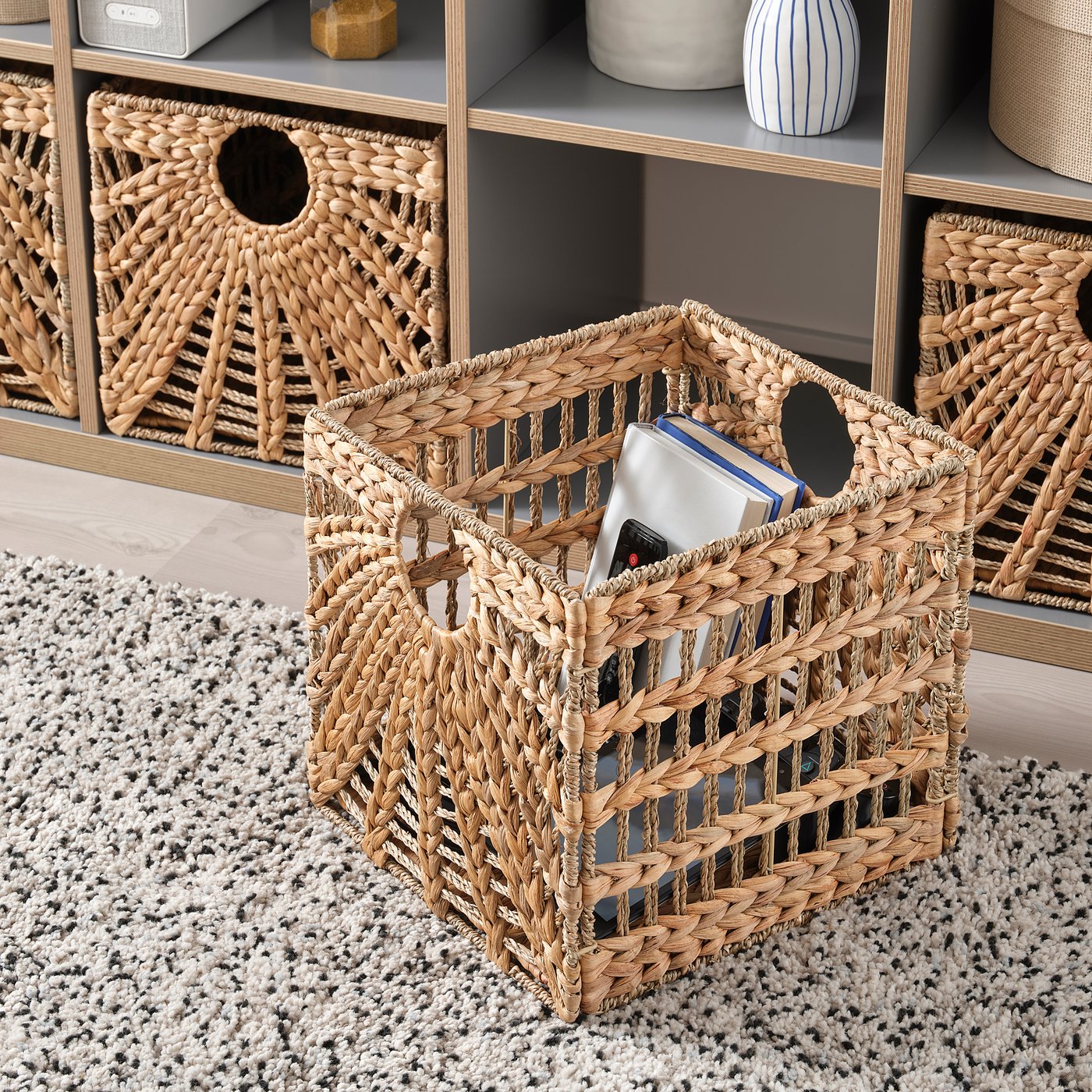 IKEA クニプサ 6個 KNIPSA basket seagrass - IKEA