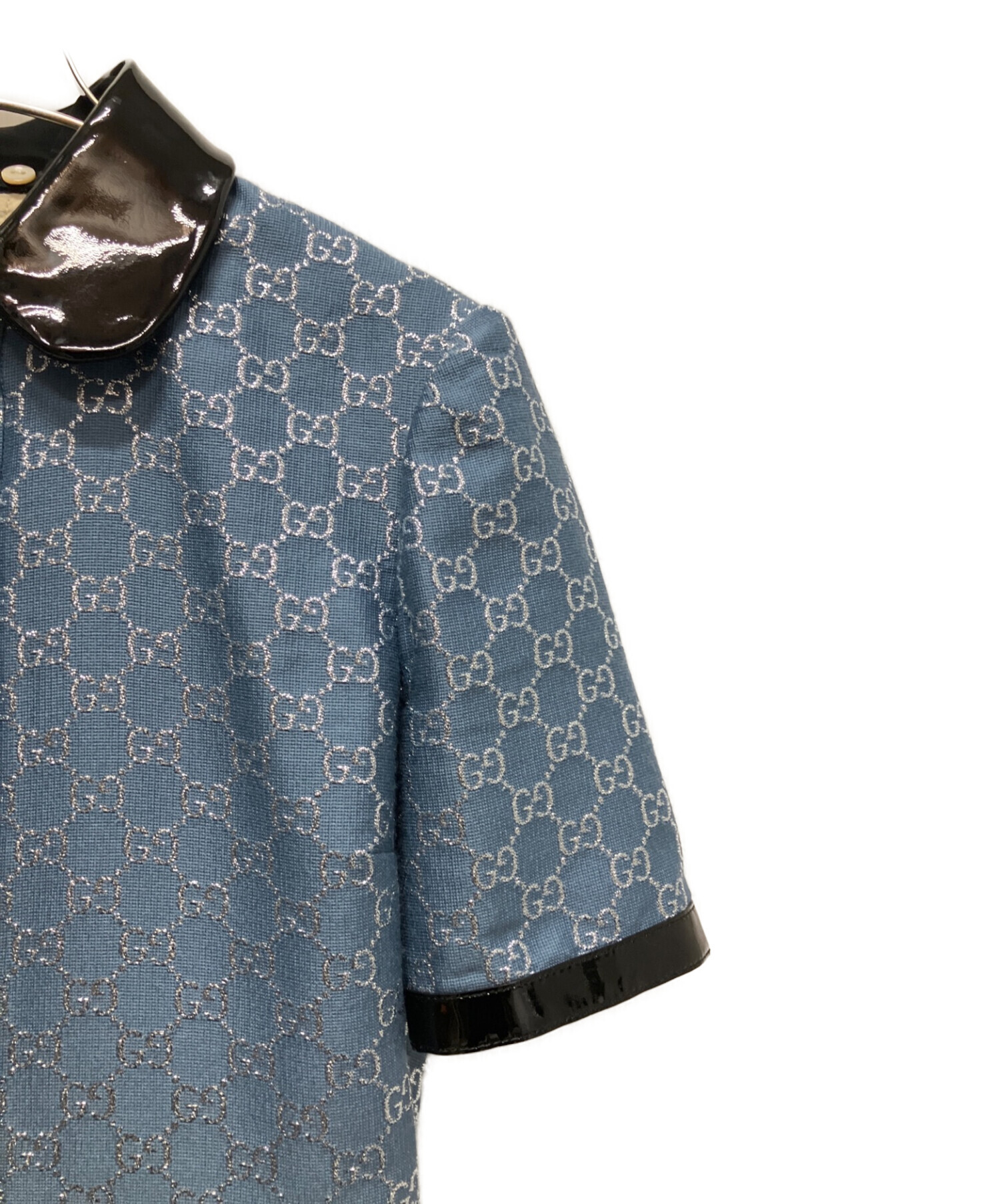 GUCCI Gロゴパターン 半袖ワンピース 36 GUCCI Gロゴパターン 半袖