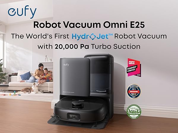 eufy E25 | HydroJet™ Robot with All-in-One Cleaning Station - eufy US