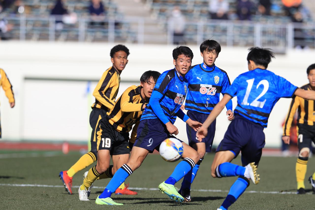 大津高校サッカー部 移動着 ウォーマー ズボン 青 大津高校サッカー部