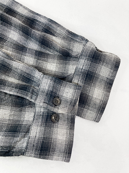 古着 00s St John's Bay ブラック オンブレ シャドー チェック