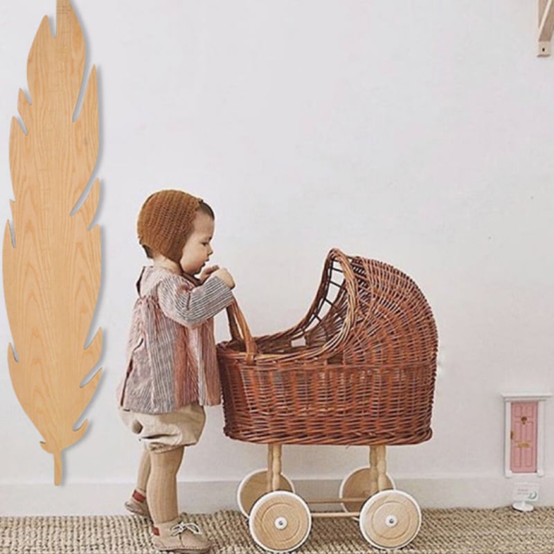 レトロ ラタン ドールベビーカー ベビーカー ごっこ遊び おままごと