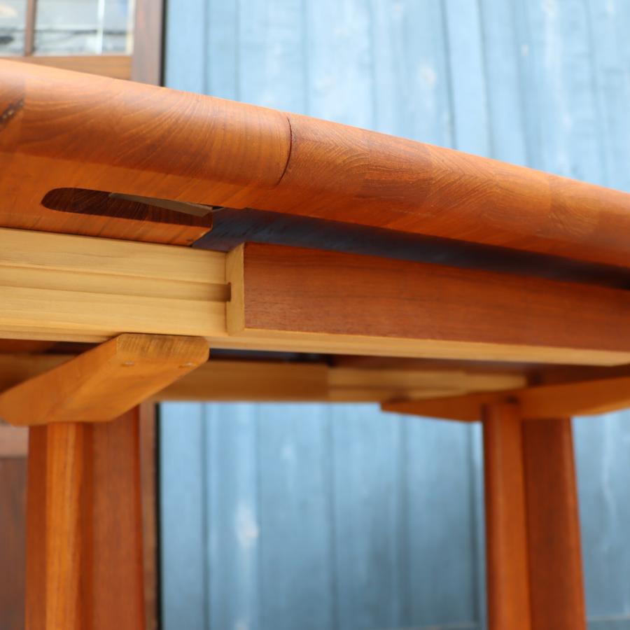 GUDME グドメ チーク無垢材 伸長式ダイニングテーブル 北欧家具