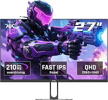 Amazon.com: KTC 27 Inch QHD Gaming Monitor, 2K 200Hz Up to 210Hz