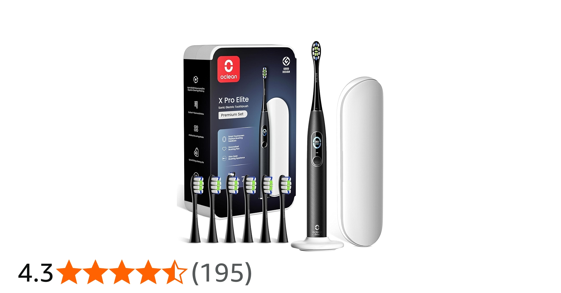 Amazon.co.jp: Oclean X Pro Elite 電動歯ブラシセット - 静音 タッチ