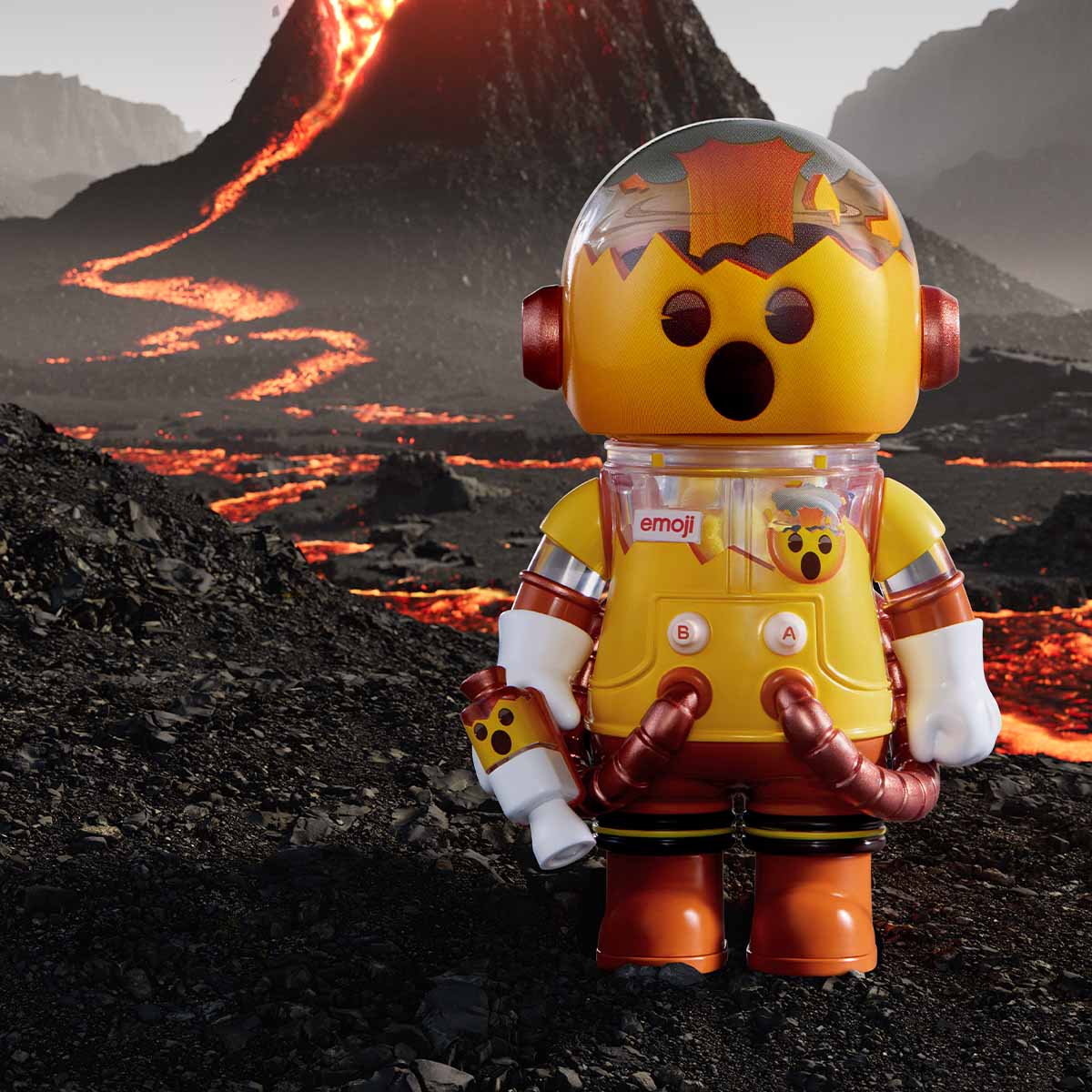 MEGA SPACE MOLLY 100% × emoji™ Series - POP MART (United States)