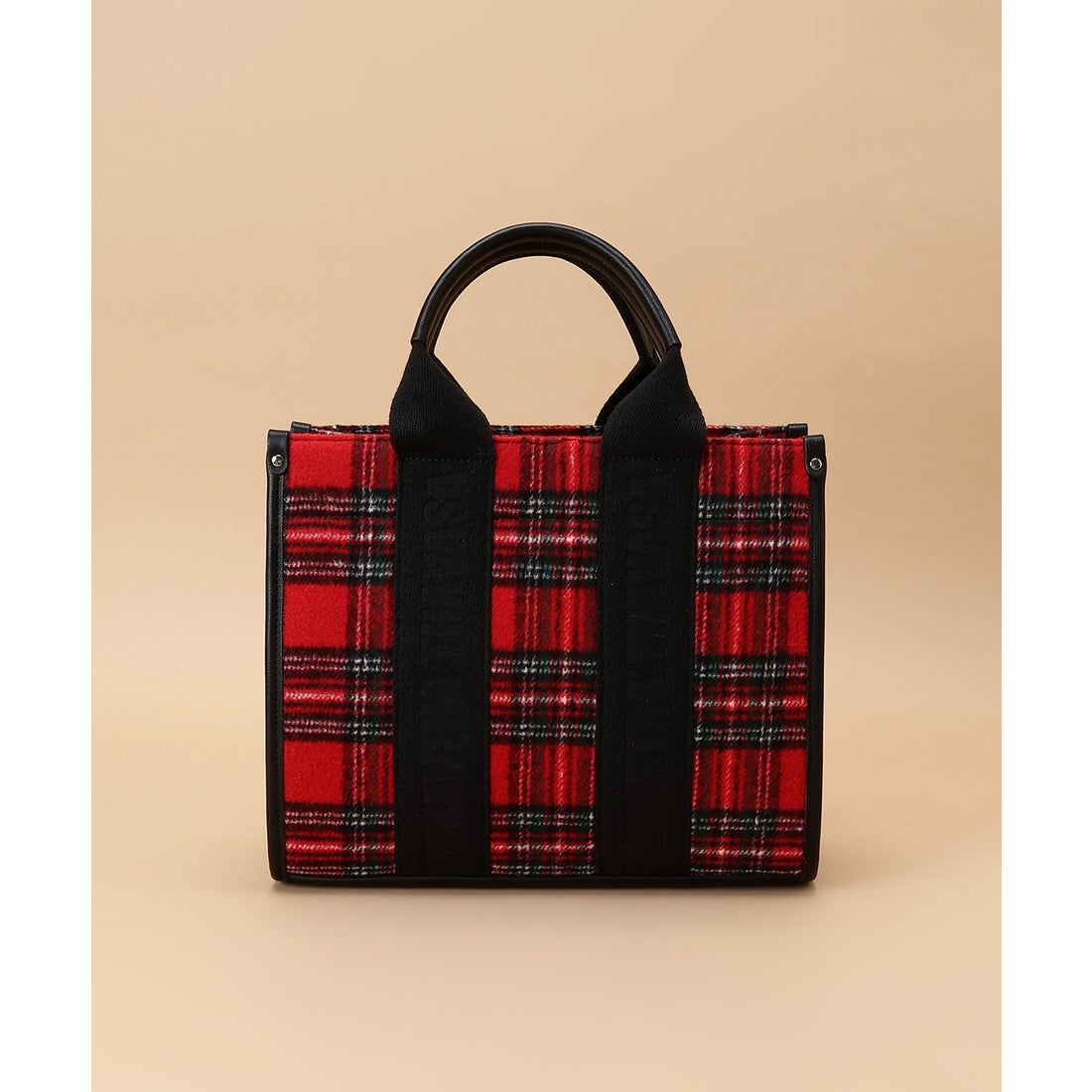 サマンサタバサ Samantha Thavasa タータンチェック スクエアトート