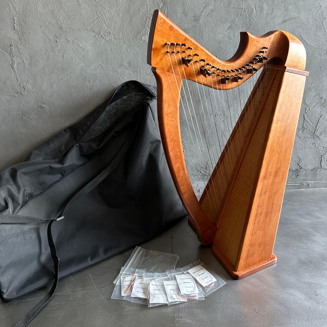 明日削除❣️ハープ22弦　弦たくさんついてます！中古 明日削除❣️ハープ22弦弦たくさんついてます！中古