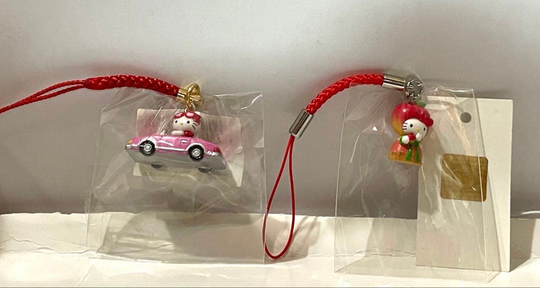 N*N様 ハローキティ 根付 ストラップ　初期　USJ他 ハローキティ K18 小判 根付 ストラップ サンリオ キティちゃん 携帯