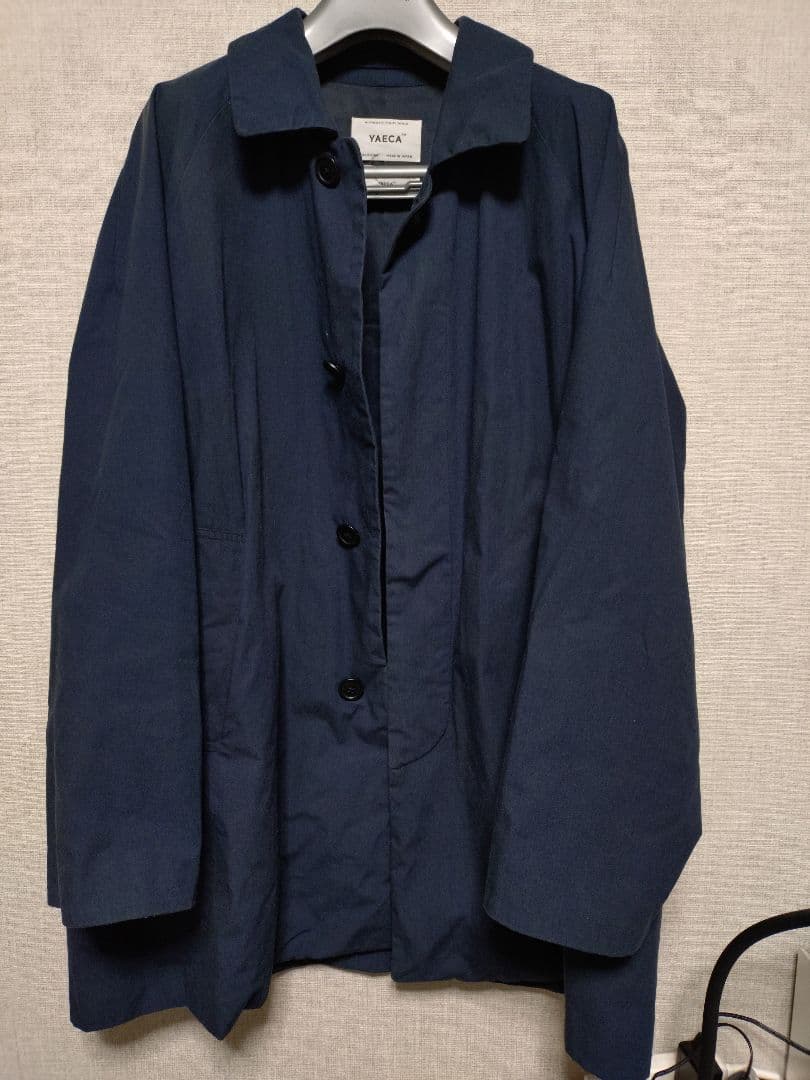 値下げYAECA ステンカラーコート ネイビー Mサイズ YAECA ステンカラーコート ショート NAVY 〔メンズ〕 【13501】YAECA